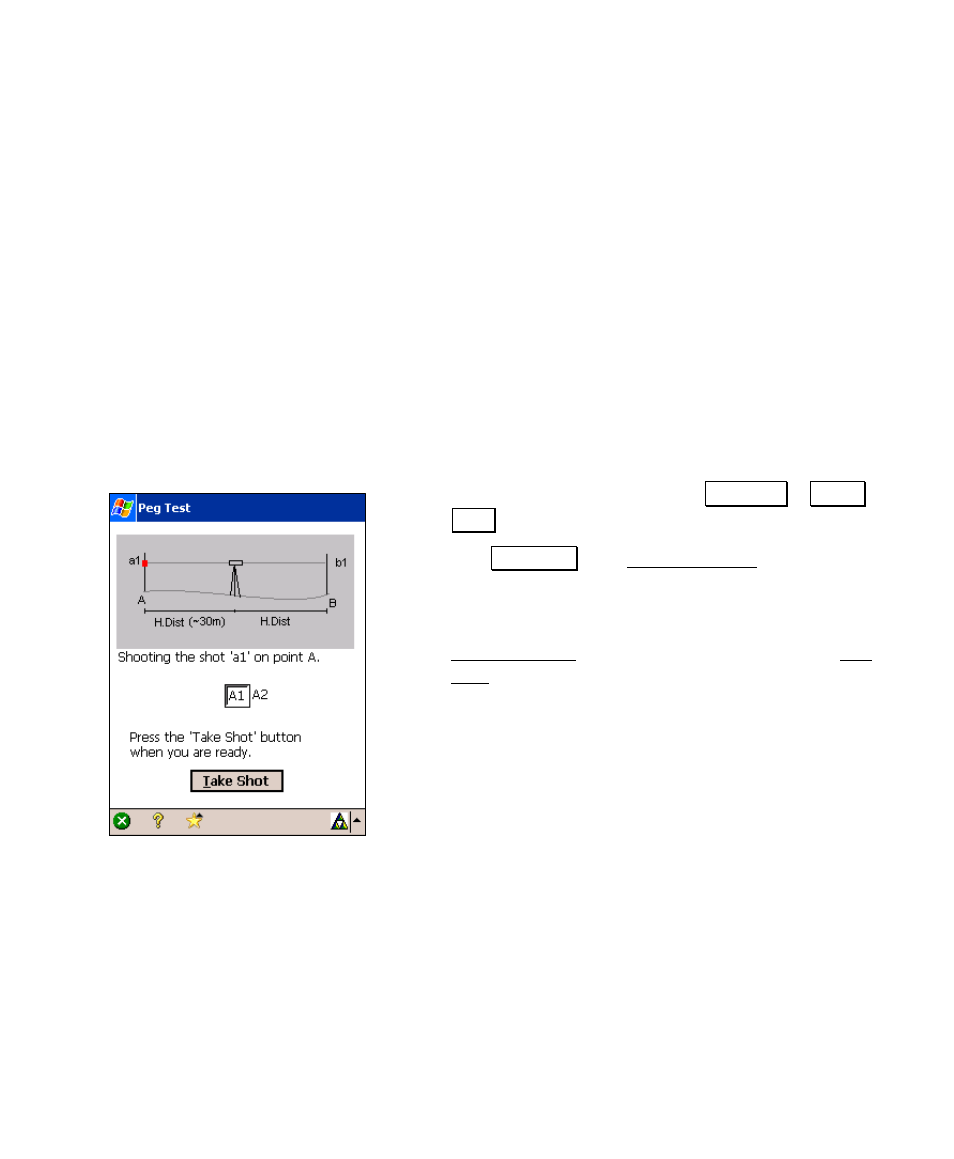 2 peg test | Spectra Precision Survey Pro v4.6 Recon and Nomad User Manual User Manual | Page 227 / 367