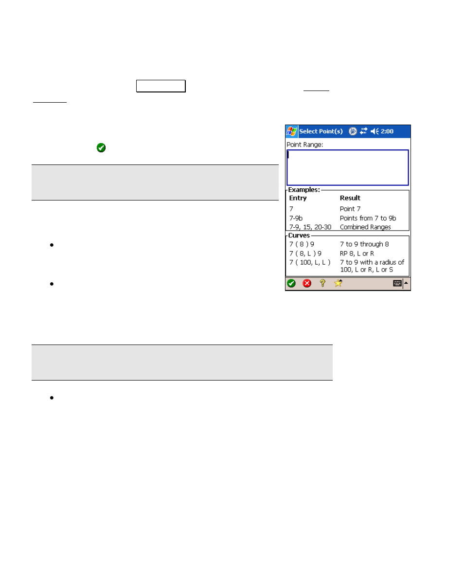 Point list editor | Spectra Precision Survey Pro v4.6 Recon and Nomad User Manual User Manual | Page 32 / 367