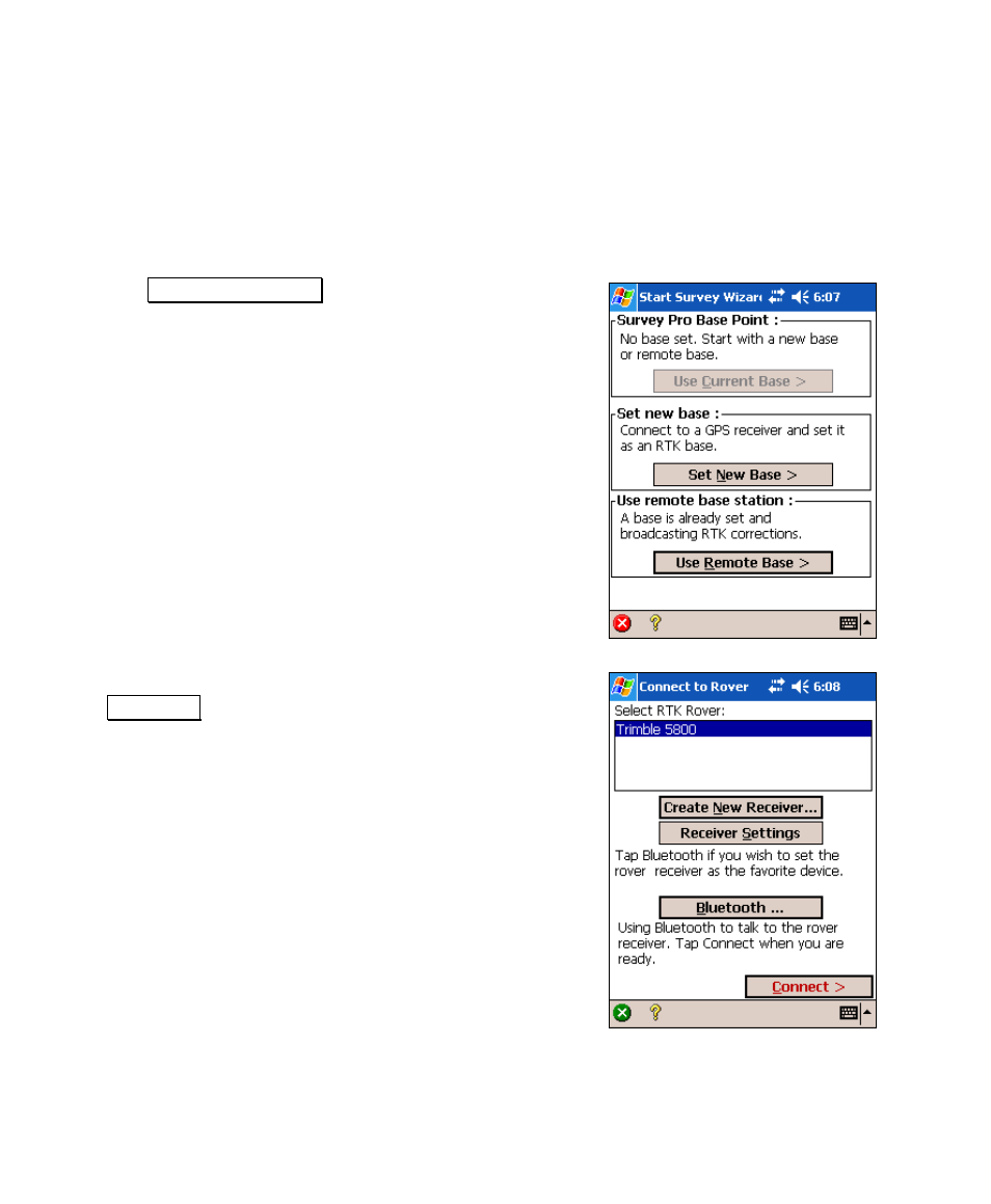 Starting a survey with vrs | Spectra Precision Survey Pro v4.6 Recon and Nomad User Manual User Manual | Page 336 / 367