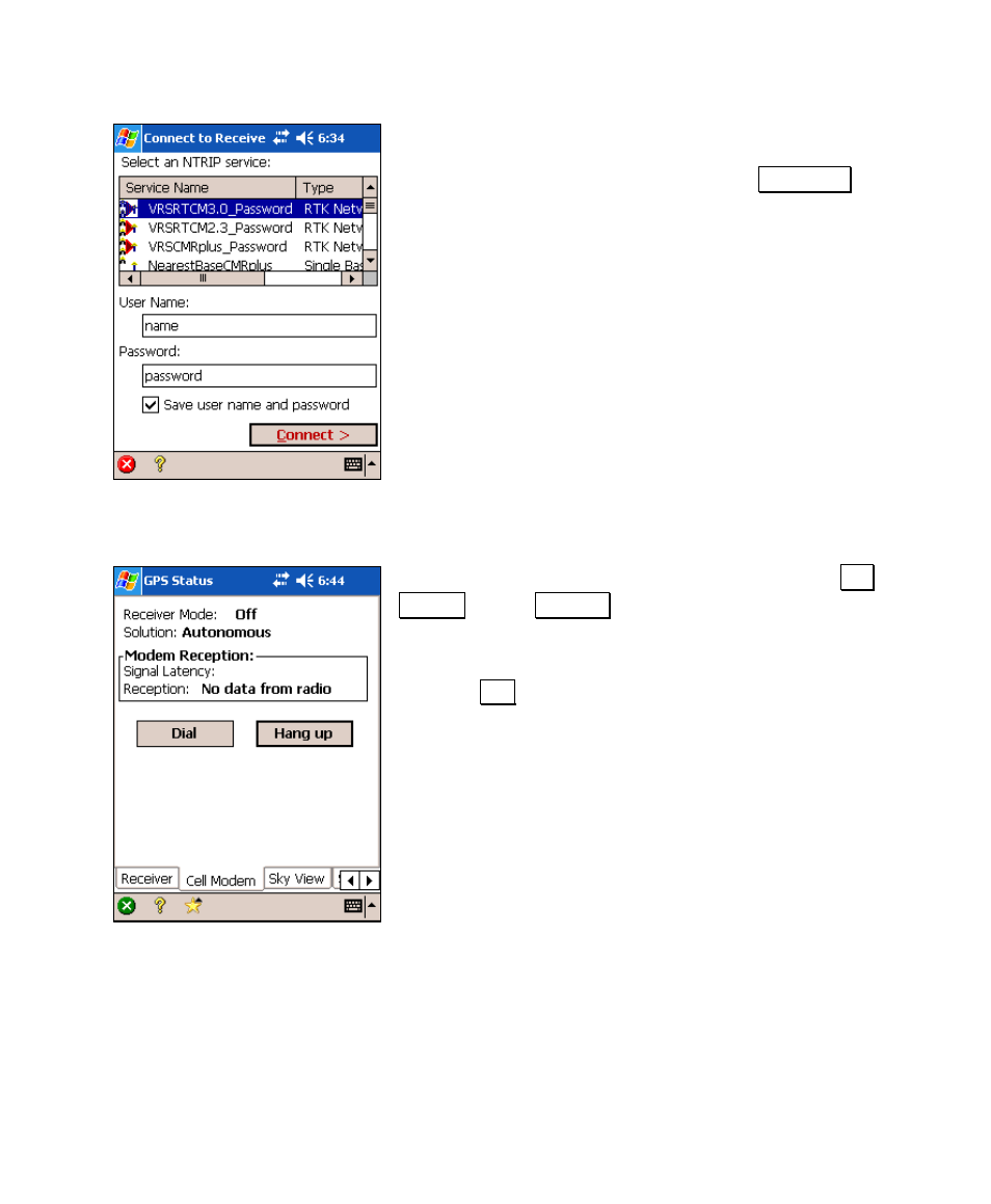 Hanging up and redialing a cellular phone | Spectra Precision Survey Pro v4.6 Recon and Nomad User Manual User Manual | Page 337 / 367