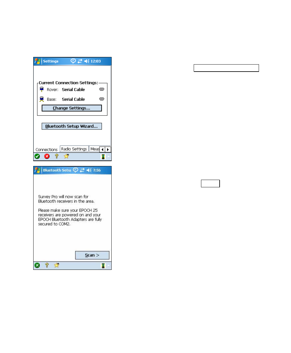 Bluetooth connection | Spectra Precision Survey Pro v4.6 Recon and Nomad User Manual User Manual | Page 341 / 367