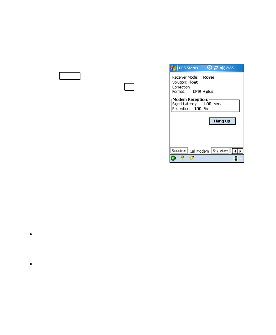 Hanging up and redialing a cellular phone, Solve projection, Projection control points status screen | Spectra Precision Survey Pro v4.6 Recon and Nomad User Manual User Manual | Page 354 / 367