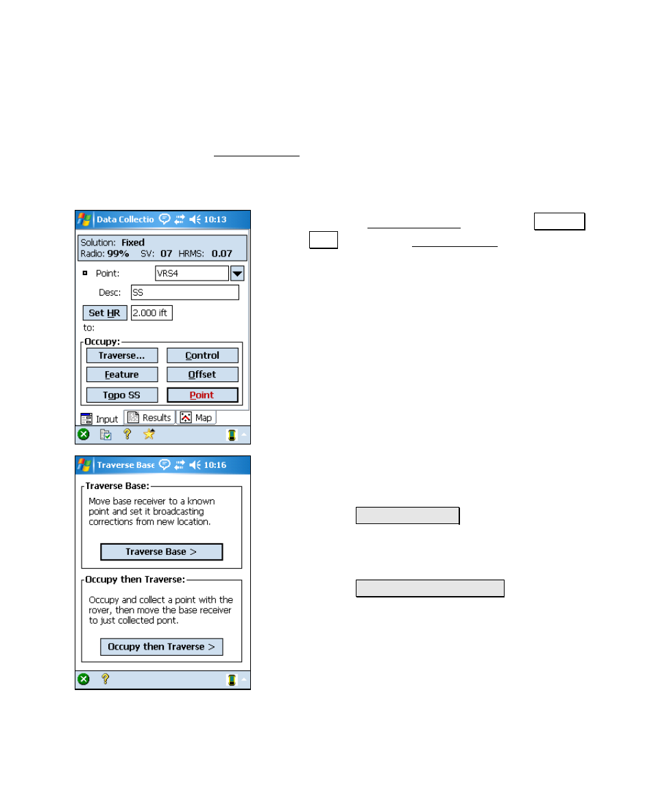 Traverse base | Spectra Precision Survey Pro v4.6 Recon and Nomad User Manual User Manual | Page 363 / 367