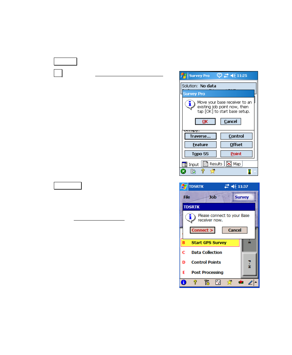 Traverse now routine | Spectra Precision Survey Pro v4.6 Recon and Nomad User Manual User Manual | Page 364 / 367