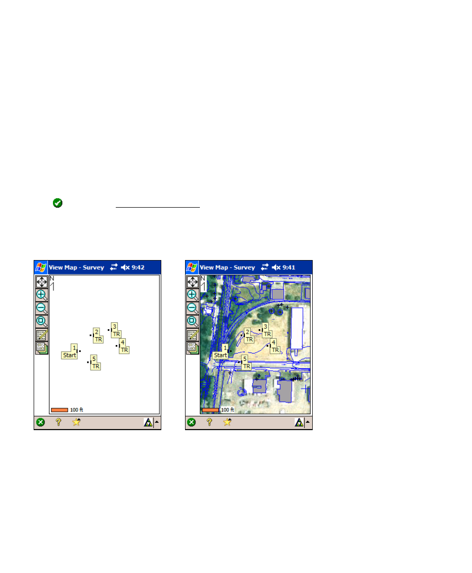 Map view | Spectra Precision Survey Pro v4.6 Recon and Nomad User Manual User Manual | Page 38 / 367