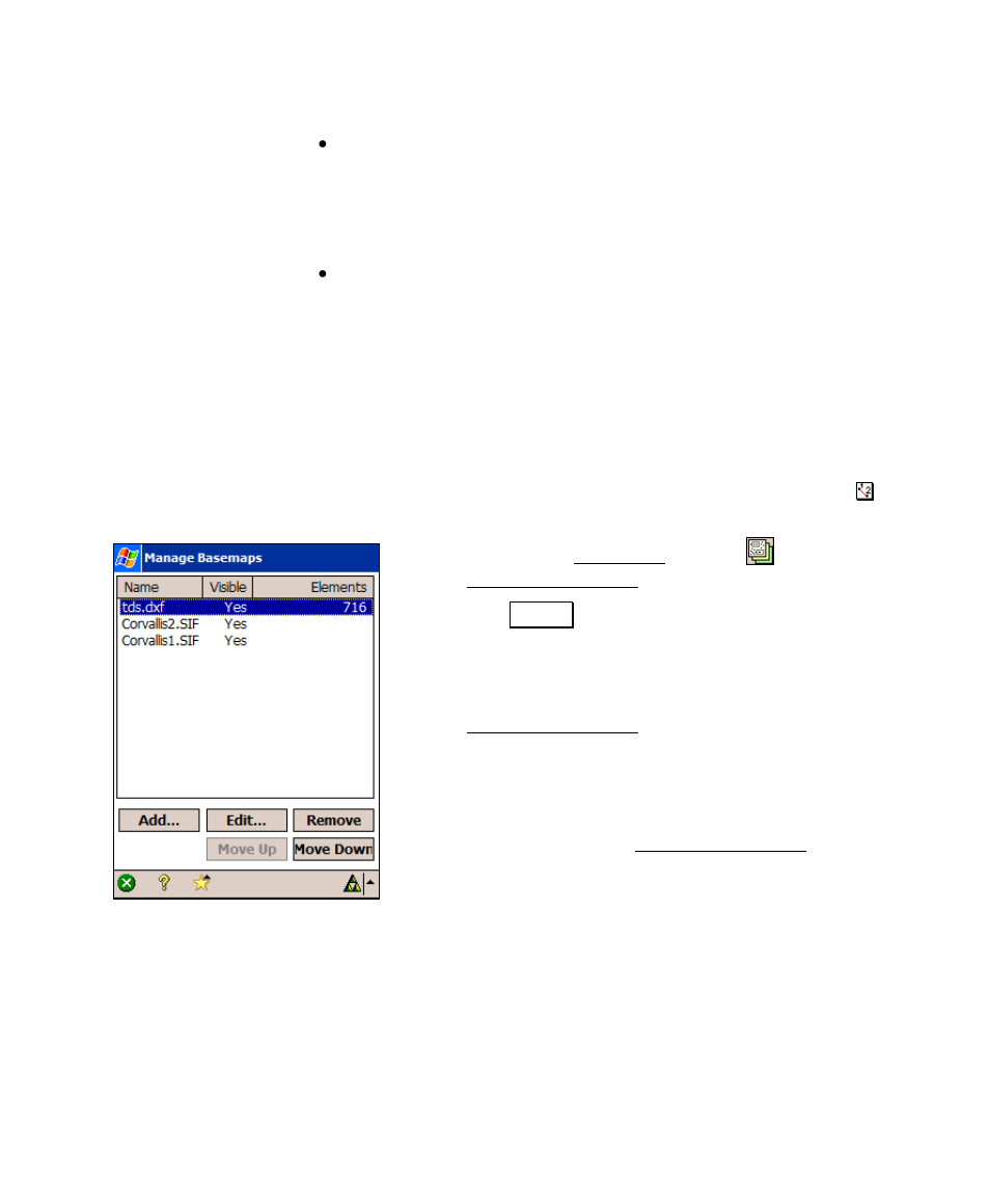 Manage basemaps | Spectra Precision Survey Pro v4.6 Recon and Nomad User Manual User Manual | Page 41 / 367