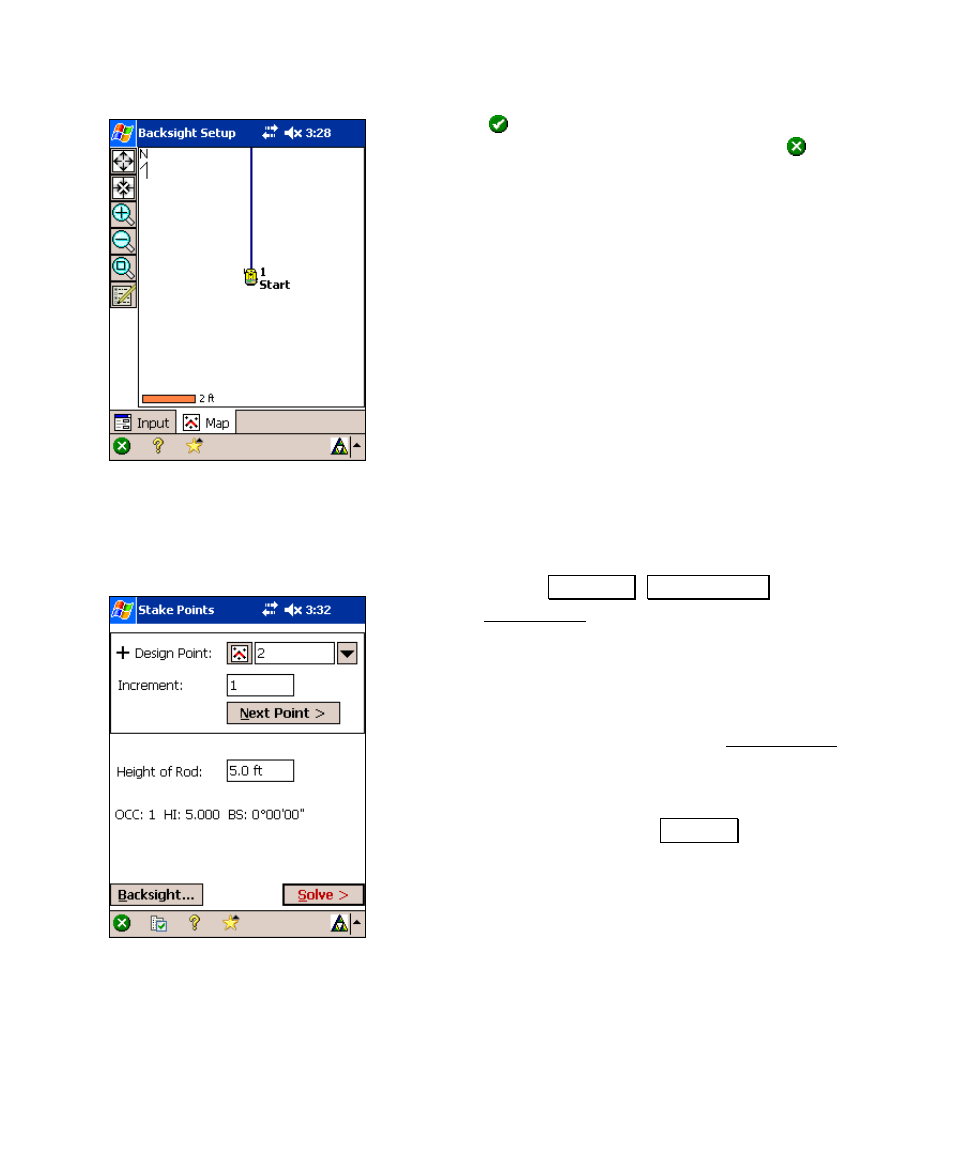 Staking points | Spectra Precision Survey Pro v4.6 Recon and Nomad User Manual User Manual | Page 85 / 367