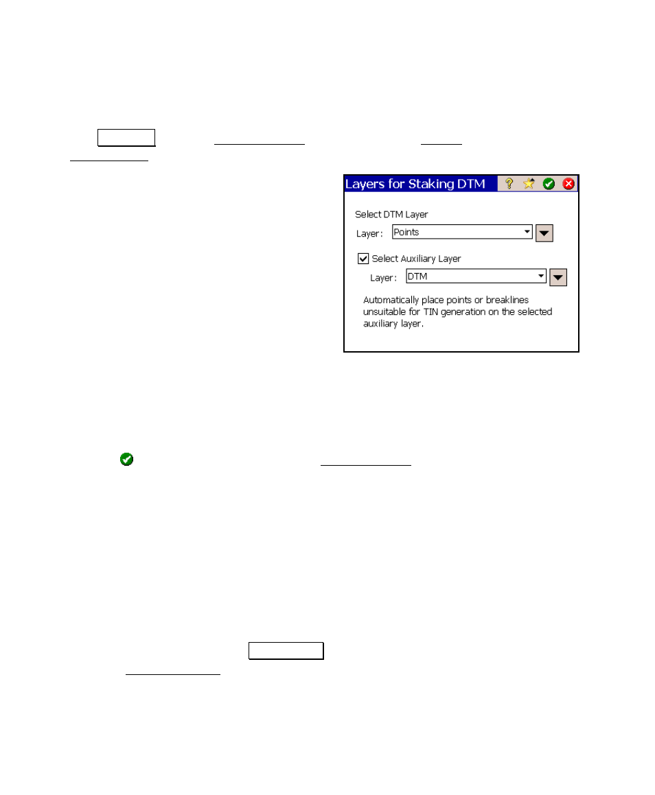 Select your layers, Select a boundary (optional) | Spectra Precision Survey Pro v4.6 Ranger User Manual User Manual | Page 110 / 337