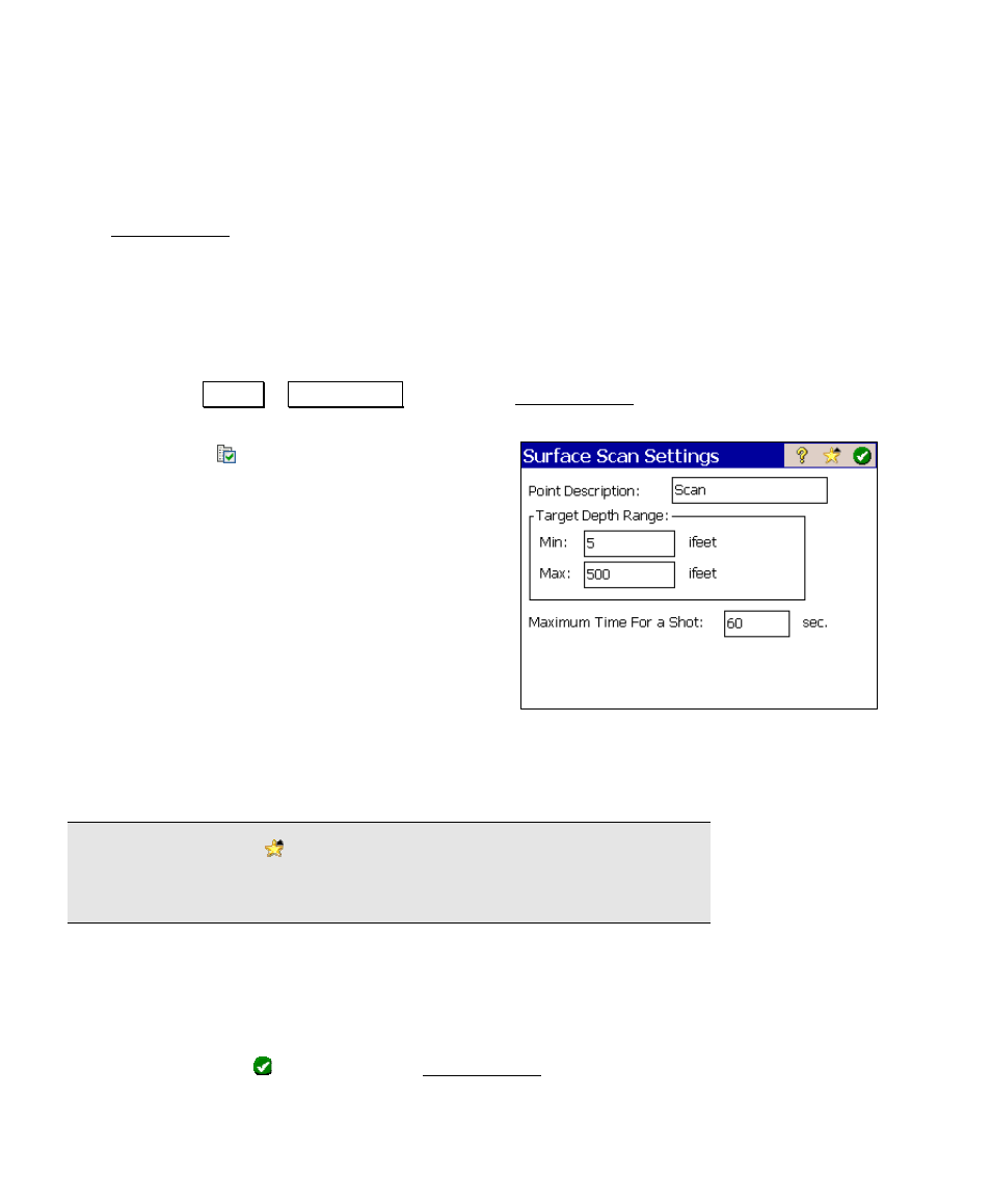 Surface scan | Spectra Precision Survey Pro v4.6 Ranger User Manual User Manual | Page 188 / 337
