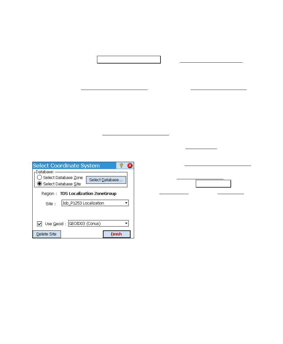 Localization select zone, Mapping plane select zone, 229). this m | Spectra Precision Survey Pro v4.6 Ranger User Manual User Manual | Page 239 / 337