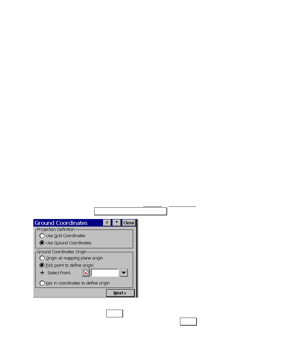 Mapping ground coordinates | Spectra Precision Survey Pro v4.6 Ranger User Manual User Manual | Page 243 / 337