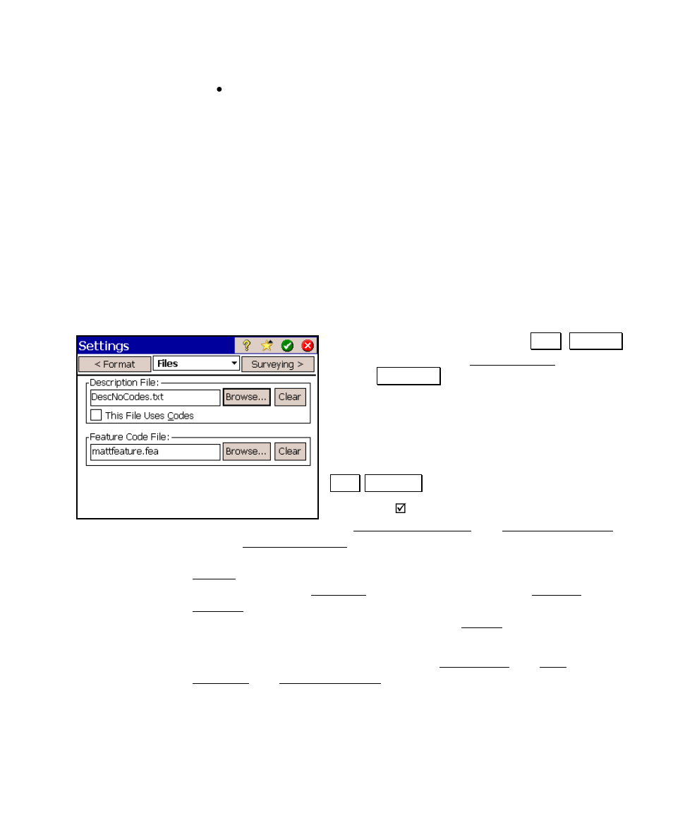 Using feature codes in survey pro | Spectra Precision Survey Pro v4.6 Ranger User Manual User Manual | Page 49 / 337