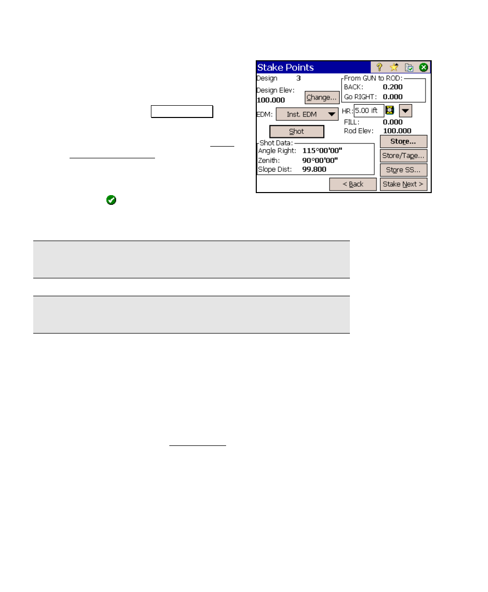 Point staking summary | Spectra Precision Survey Pro v4.6 Ranger User Manual User Manual | Page 80 / 337