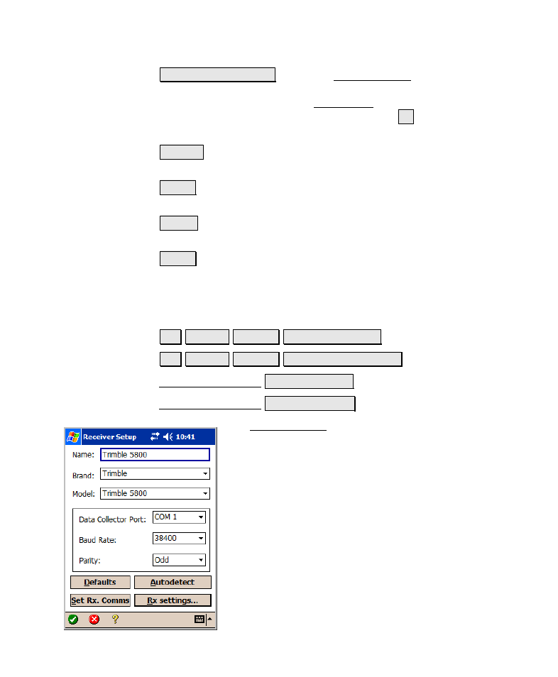 Receiver setup | Spectra Precision Survey Pro v4.6 Recon-Nomad Reference Manual User Manual | Page 109 / 481