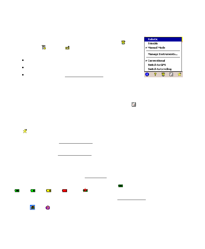 Map view, Quick pick, Battery level | Surveying mode | Spectra Precision Survey Pro v4.6 Recon-Nomad Reference Manual User Manual | Page 12 / 481