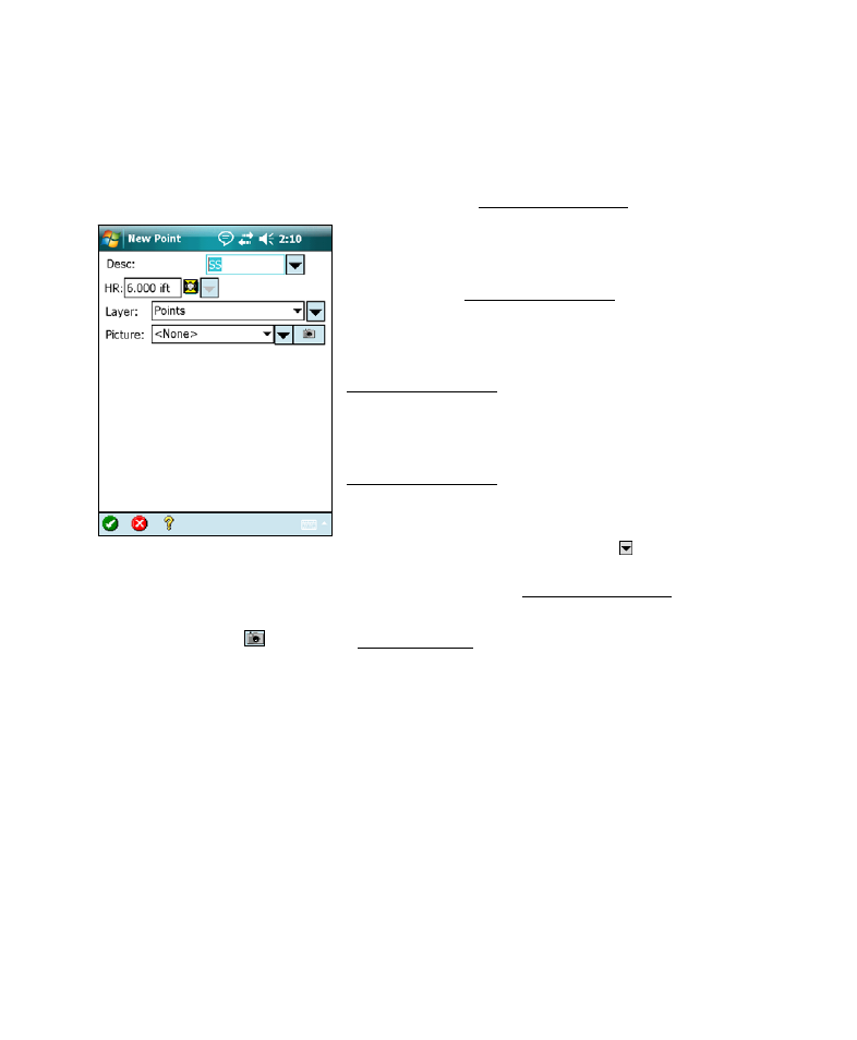 Describe point, Results | Spectra Precision Survey Pro v4.6 Recon-Nomad Reference Manual User Manual | Page 139 / 481
