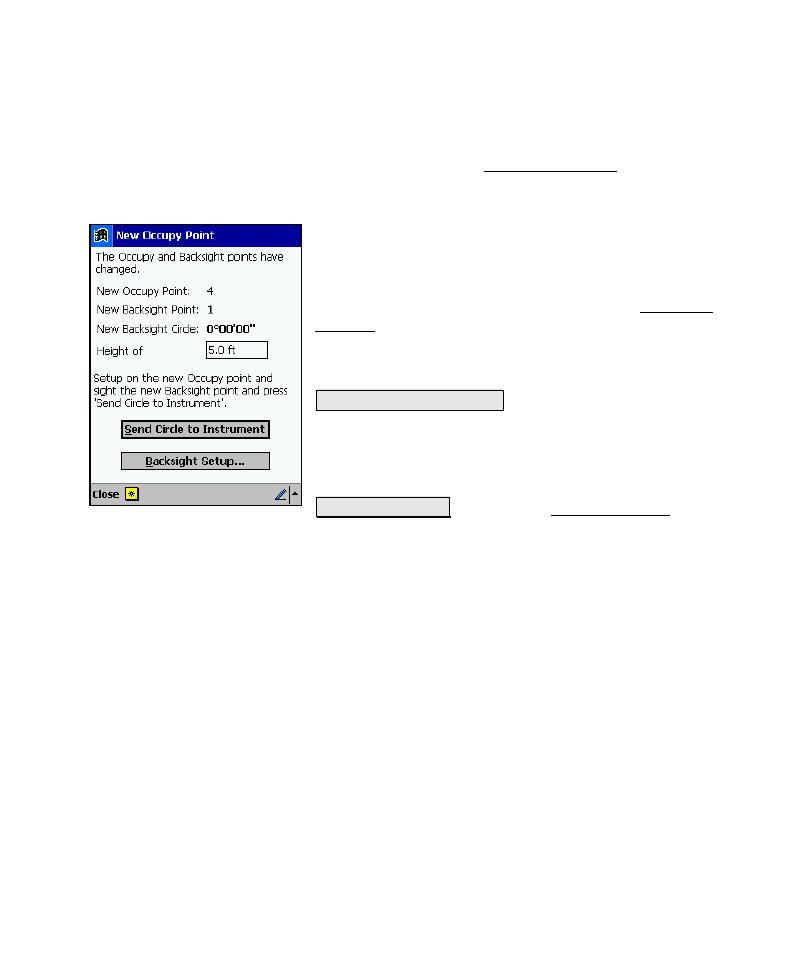 New occupy point | Spectra Precision Survey Pro v4.6 Recon-Nomad Reference Manual User Manual | Page 141 / 481
