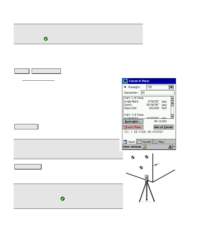 Corner & plane | Spectra Precision Survey Pro v4.6 Recon-Nomad Reference Manual User Manual | Page 156 / 481