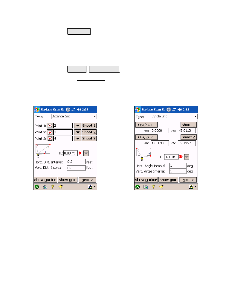 Surface scan | Spectra Precision Survey Pro v4.6 Recon-Nomad Reference Manual User Manual | Page 157 / 481