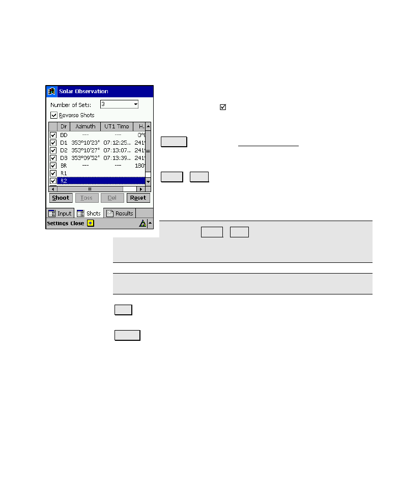 Shots | Spectra Precision Survey Pro v4.6 Recon-Nomad Reference Manual User Manual | Page 173 / 481