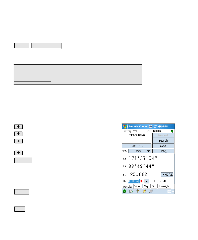 Remote control | Spectra Precision Survey Pro v4.6 Recon-Nomad Reference Manual User Manual | Page 176 / 481