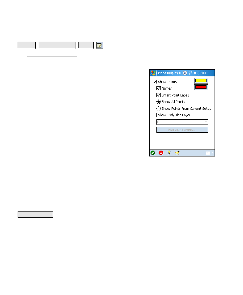 Video display options | Spectra Precision Survey Pro v4.6 Recon-Nomad Reference Manual User Manual | Page 180 / 481