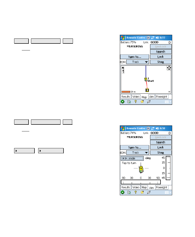 Map card, Aim card | Spectra Precision Survey Pro v4.6 Recon-Nomad Reference Manual User Manual | Page 182 / 481