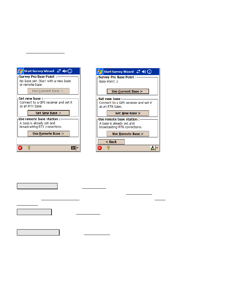 Choose base setup | Spectra Precision Survey Pro v4.6 Recon-Nomad Reference Manual User Manual | Page 194 / 481