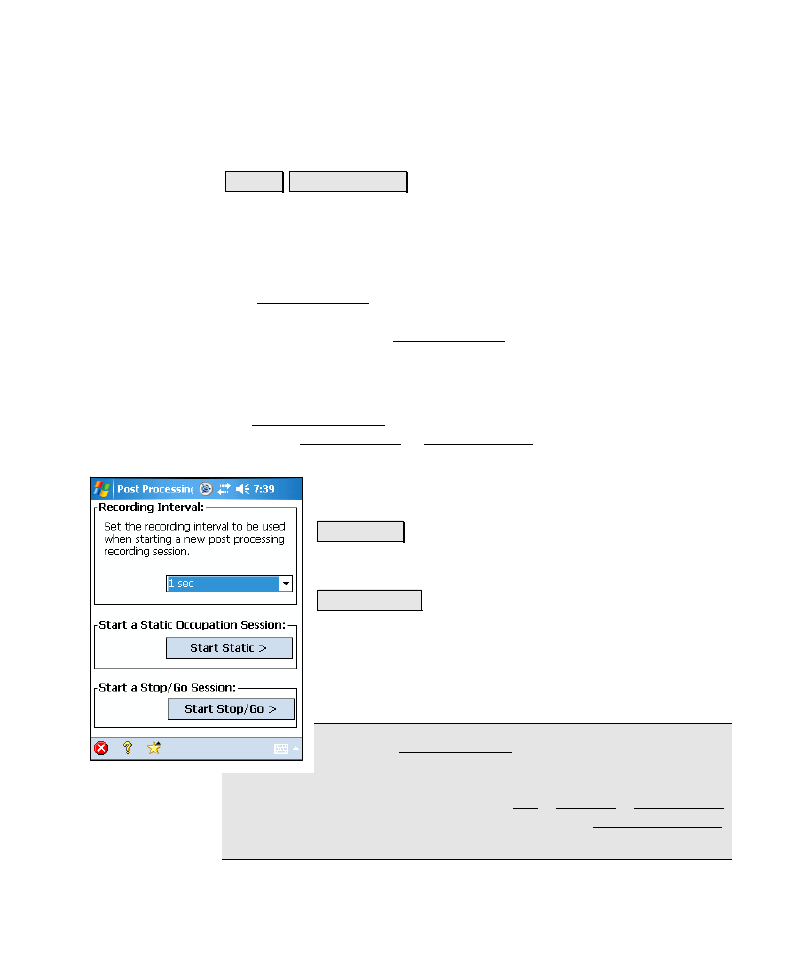 Post processing | Spectra Precision Survey Pro v4.6 Recon-Nomad Reference Manual User Manual | Page 213 / 481