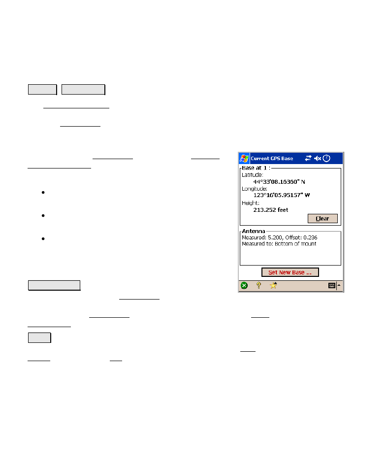 Base setup | Spectra Precision Survey Pro v4.6 Recon-Nomad Reference Manual User Manual | Page 218 / 481