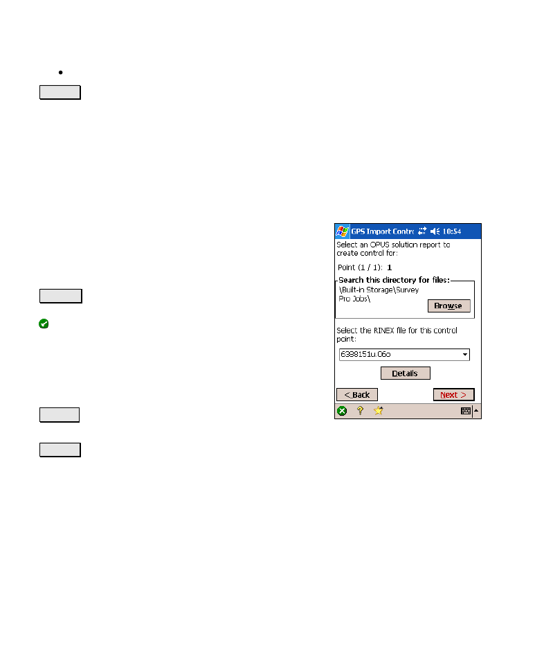 Enter control coordinate – opus or ngs data sheet | Spectra Precision Survey Pro v4.6 Recon-Nomad Reference Manual User Manual | Page 244 / 481