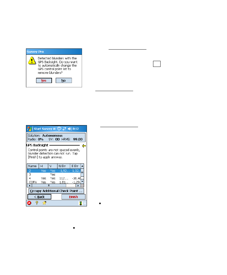 Solve localization, Solve localization – residuals | Spectra Precision Survey Pro v4.6 Recon-Nomad Reference Manual User Manual | Page 265 / 481