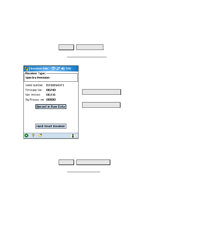 Receiver information, File management, Receiver information file management | Spectra Precision Survey Pro v4.6 Recon-Nomad Reference Manual User Manual | Page 271 / 481