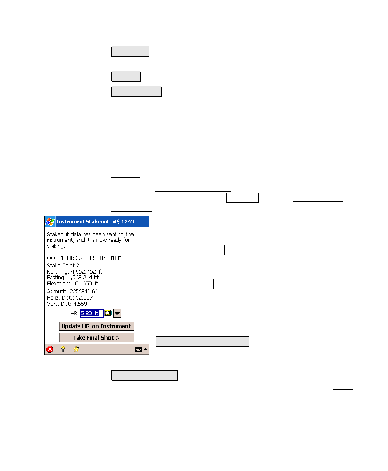 Instrument stakeout | Spectra Precision Survey Pro v4.6 Recon-Nomad Reference Manual User Manual | Page 291 / 481