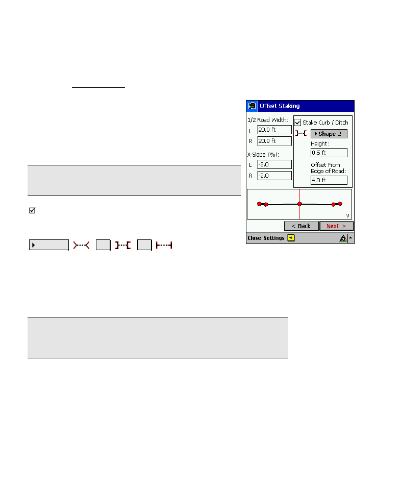 Offset staking – screen two | Spectra Precision Survey Pro v4.6 Recon-Nomad Reference Manual User Manual | Page 300 / 481