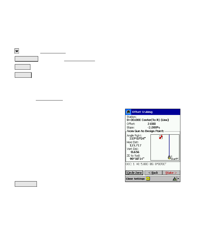 Offset staking – screen four | Spectra Precision Survey Pro v4.6 Recon-Nomad Reference Manual User Manual | Page 302 / 481