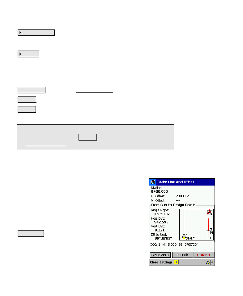 Stake line and offset – screen three | Spectra Precision Survey Pro v4.6 Recon-Nomad Reference Manual User Manual | Page 318 / 481