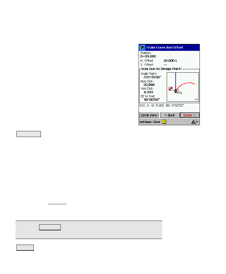 Curve and offset – screen three | Spectra Precision Survey Pro v4.6 Recon-Nomad Reference Manual User Manual | Page 322 / 481