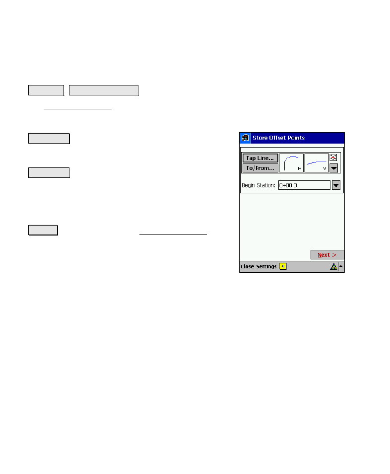 Store offset points | Spectra Precision Survey Pro v4.6 Recon-Nomad Reference Manual User Manual | Page 330 / 481