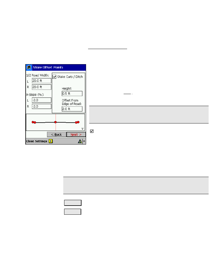 Store offset points – screen two | Spectra Precision Survey Pro v4.6 Recon-Nomad Reference Manual User Manual | Page 331 / 481