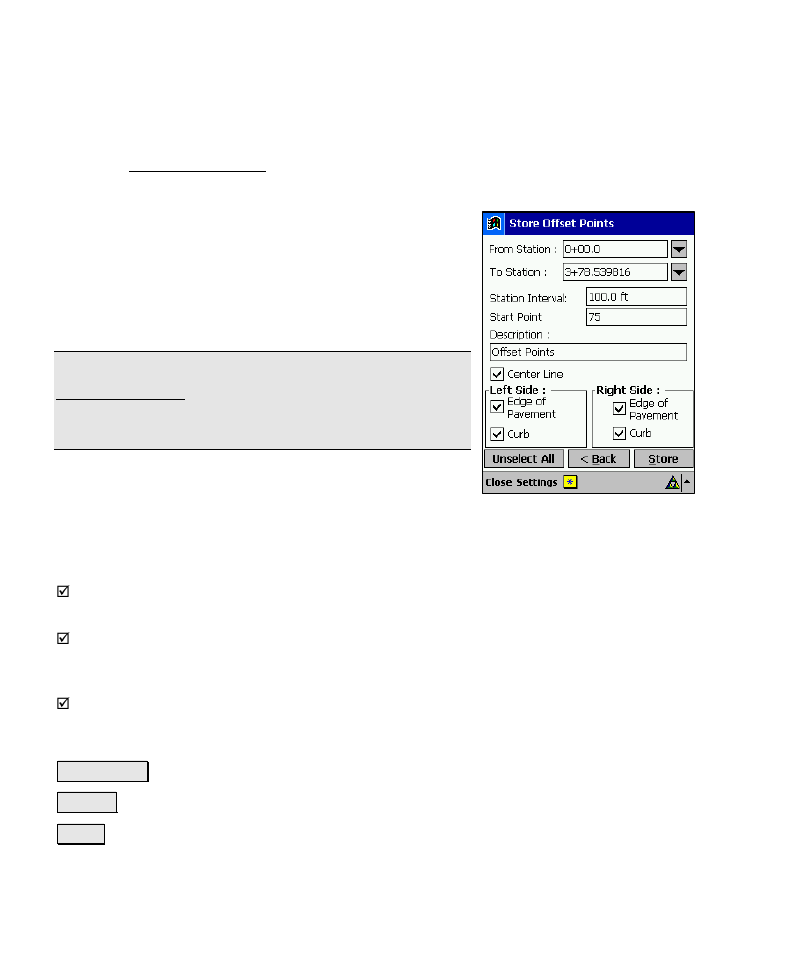 Store offset points – screen three | Spectra Precision Survey Pro v4.6 Recon-Nomad Reference Manual User Manual | Page 332 / 481