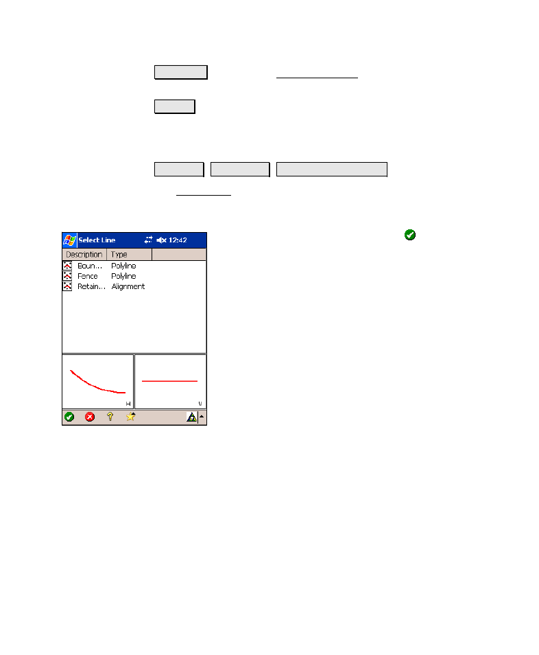 Choose a centerline | Spectra Precision Survey Pro v4.6 Recon-Nomad Reference Manual User Manual | Page 335 / 481