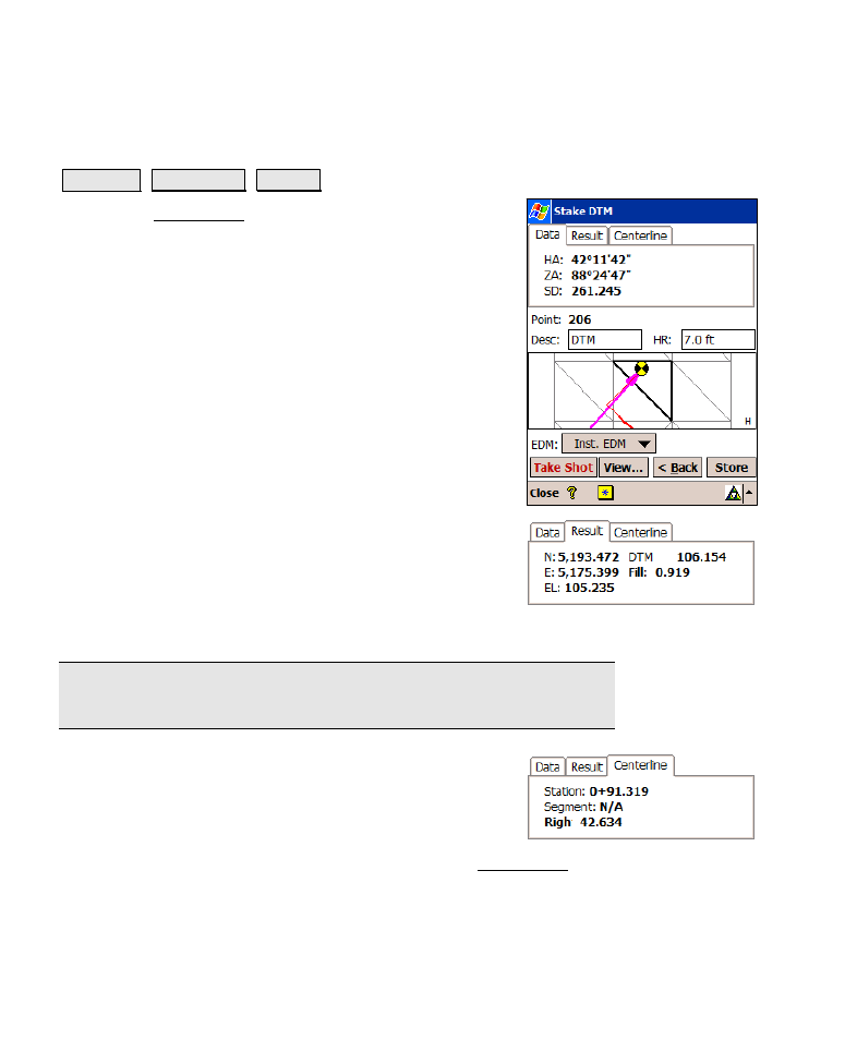 Stake dtm – screen two | Spectra Precision Survey Pro v4.6 Recon-Nomad Reference Manual User Manual | Page 336 / 481