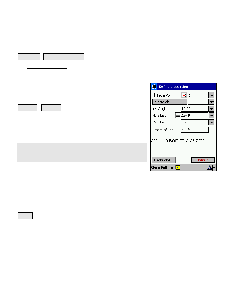 Define a location | Spectra Precision Survey Pro v4.6 Recon-Nomad Reference Manual User Manual | Page 342 / 481