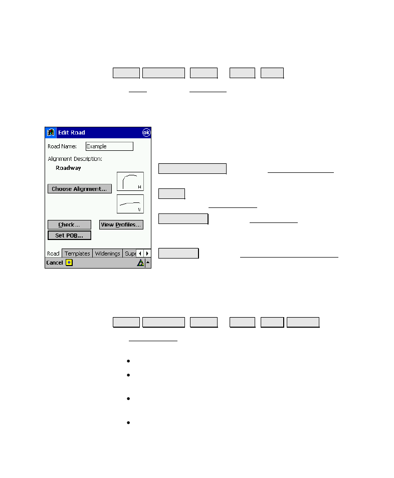 The road card, Roads report screen | Spectra Precision Survey Pro v4.6 Recon-Nomad Reference Manual User Manual | Page 419 / 481