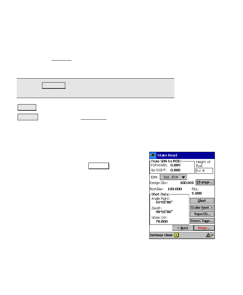 Stake road – screen four | Spectra Precision Survey Pro v4.6 Recon-Nomad Reference Manual User Manual | Page 432 / 481