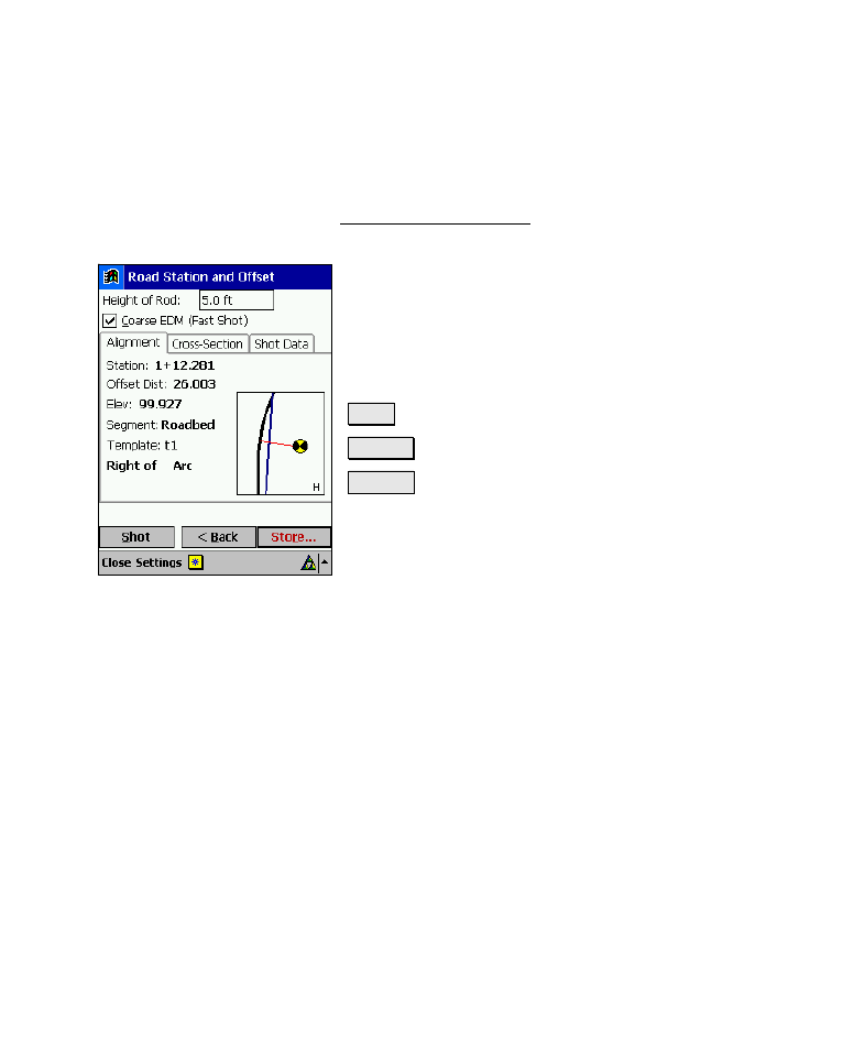 Road station and offset – screen two, Alignment card | Spectra Precision Survey Pro v4.6 Recon-Nomad Reference Manual User Manual | Page 439 / 481