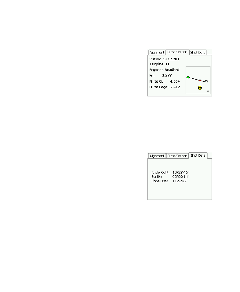Shot data card | Spectra Precision Survey Pro v4.6 Recon-Nomad Reference Manual User Manual | Page 440 / 481