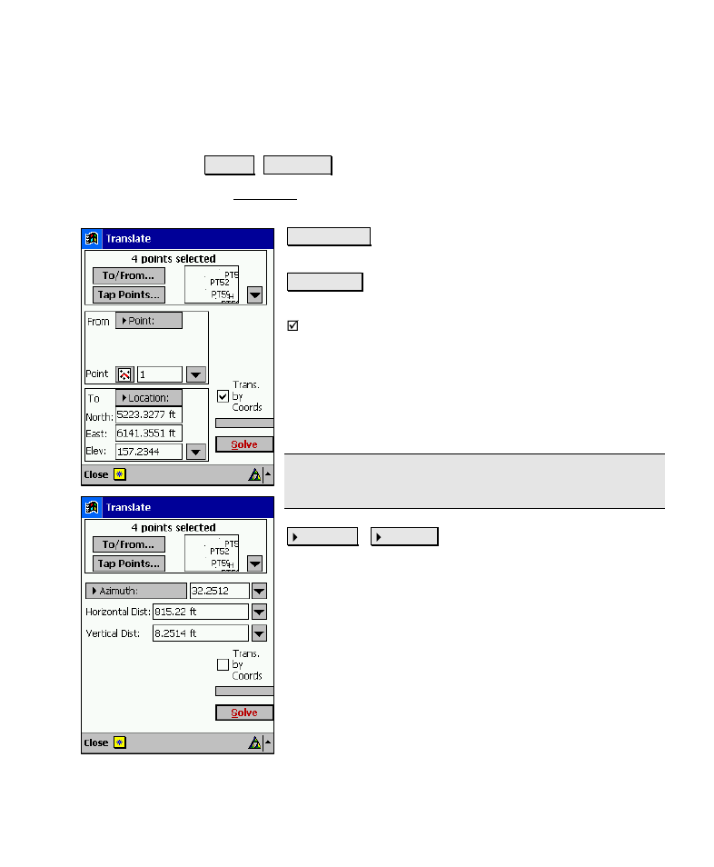 Translate | Spectra Precision Survey Pro v4.6 Recon-Nomad Reference Manual User Manual | Page 445 / 481