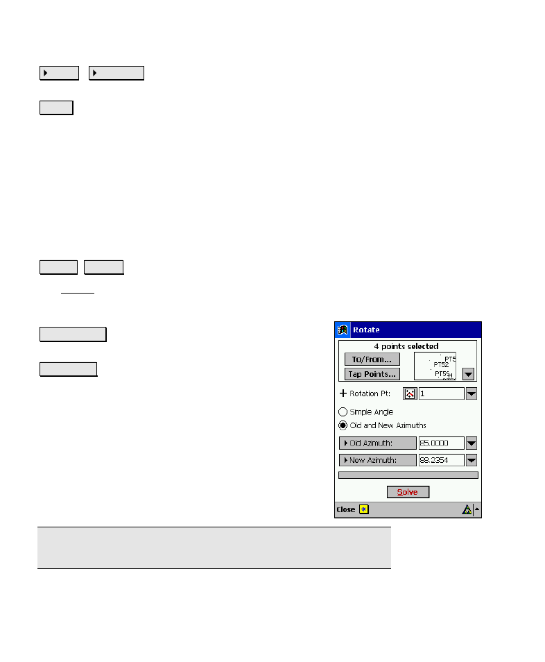 Rotate | Spectra Precision Survey Pro v4.6 Recon-Nomad Reference Manual User Manual | Page 446 / 481